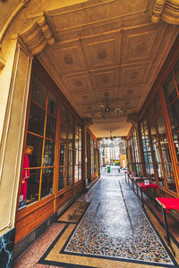 Empty corridor of building