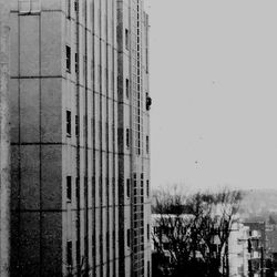 View of city against clear sky
