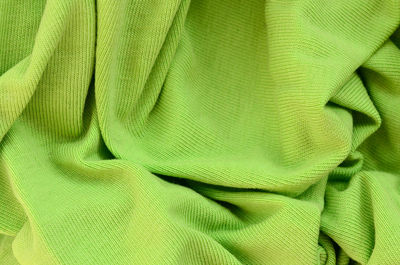 Full frame shot of green fabric