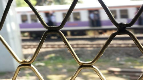 Close-up of chainlink fence