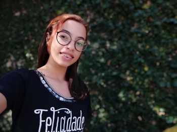 Portrait of a smiling young woman