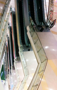 View of escalator