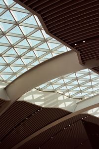 Low angle view of skylight