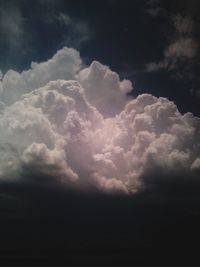 Low angle view of cloudy sky