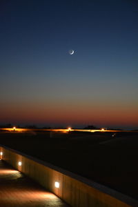 Scenic view of moon at night