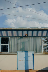 Low angle view of building against sky