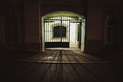 Empty corridor of building