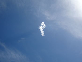 Low angle view of blue sky