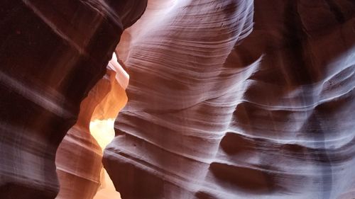 Low angle view of rock formation