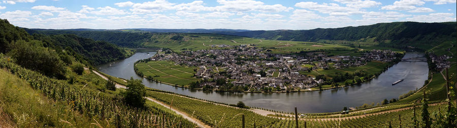 Moselle loop in spring, germany