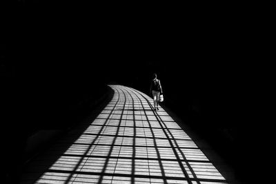 Shadow of sunlight on walkway