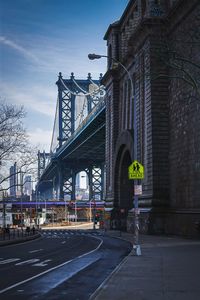 View of bridge and buildings in city