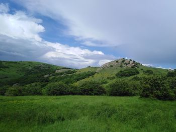 Scenic view of landscape against sky