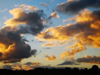 Low angle view of dramatic sky