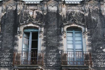 Low angle view of old building