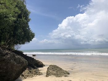 Scenic view of sea against sky