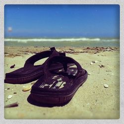 Close-up of sandy beach