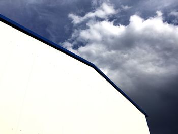 Low angle view of built structure against sky