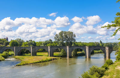 Old stone bridge in france