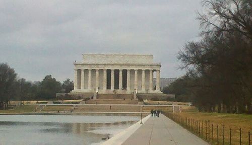 Built structure with trees in background