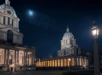 Illuminated church