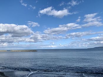 Scenic view of sea against sky