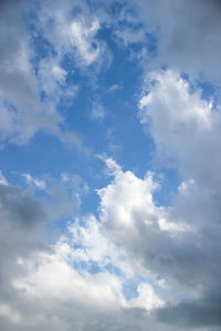 Low angle view of clouds in sky