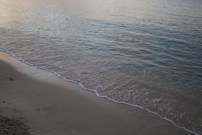 High angle view of beach