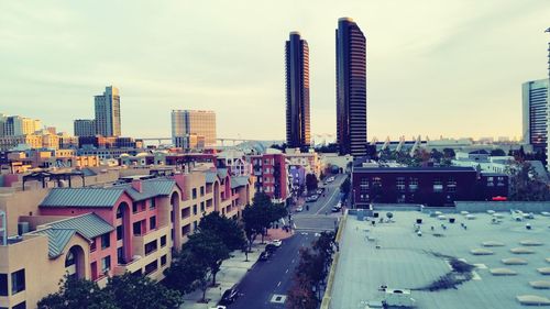 City skyline against sky