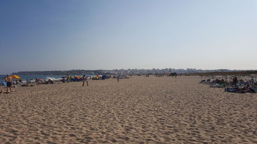 Tourists on beach