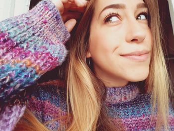 Portrait of woman smiling