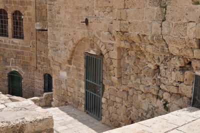 Low angle view of old building