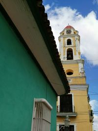 Low angle view of building against sky
