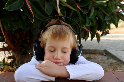 Portrait of cute girl