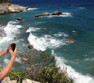 Scenic view of sea against sky