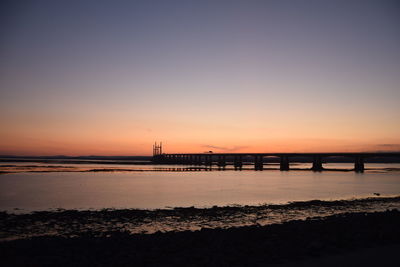 Lockdown sunset at severnbeach