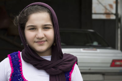 Portrait of a smiling young woman