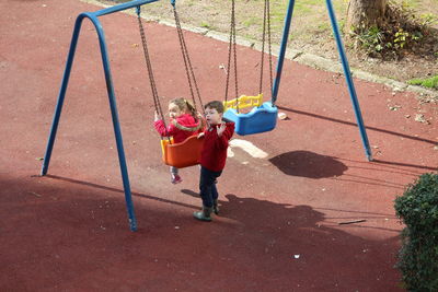 Children playing on playground