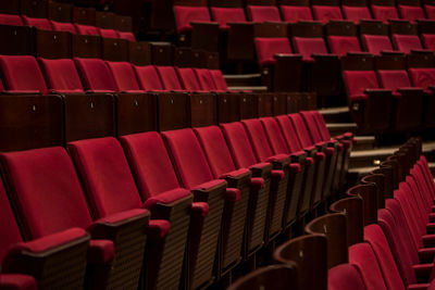 Full frame shot of empty seats