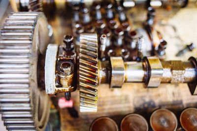Close-up of machine part