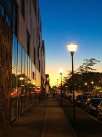 City street at night