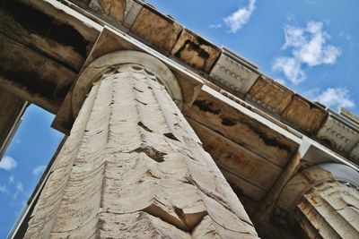 Low angle view of historical building against sky