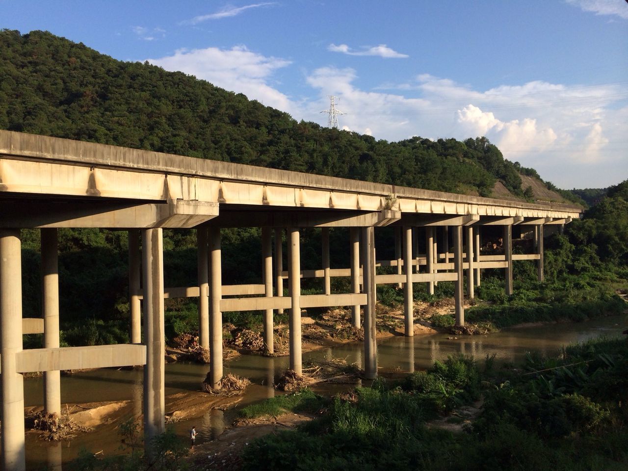 built structure, sky, wood - material, architecture, water, mountain, railing, bridge - man made structure, tranquility, connection, wood, nature, tree, tranquil scene, day, abandoned, no people, old, outdoors, wooden