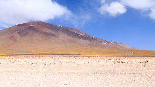 Scenic view of desert against sky