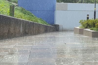 Footpath in front of building