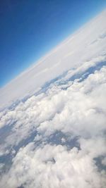 Aerial view of clouds over landscape