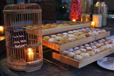 Bread for sale at market