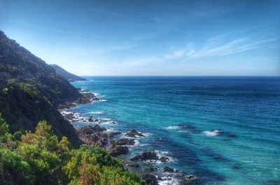 Scenic view of calm sea against sky