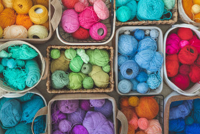 Full frame shot of multi colored candies for sale