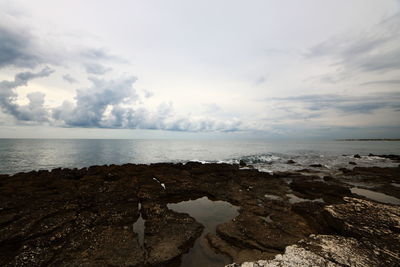 Scenic view of sea against sky